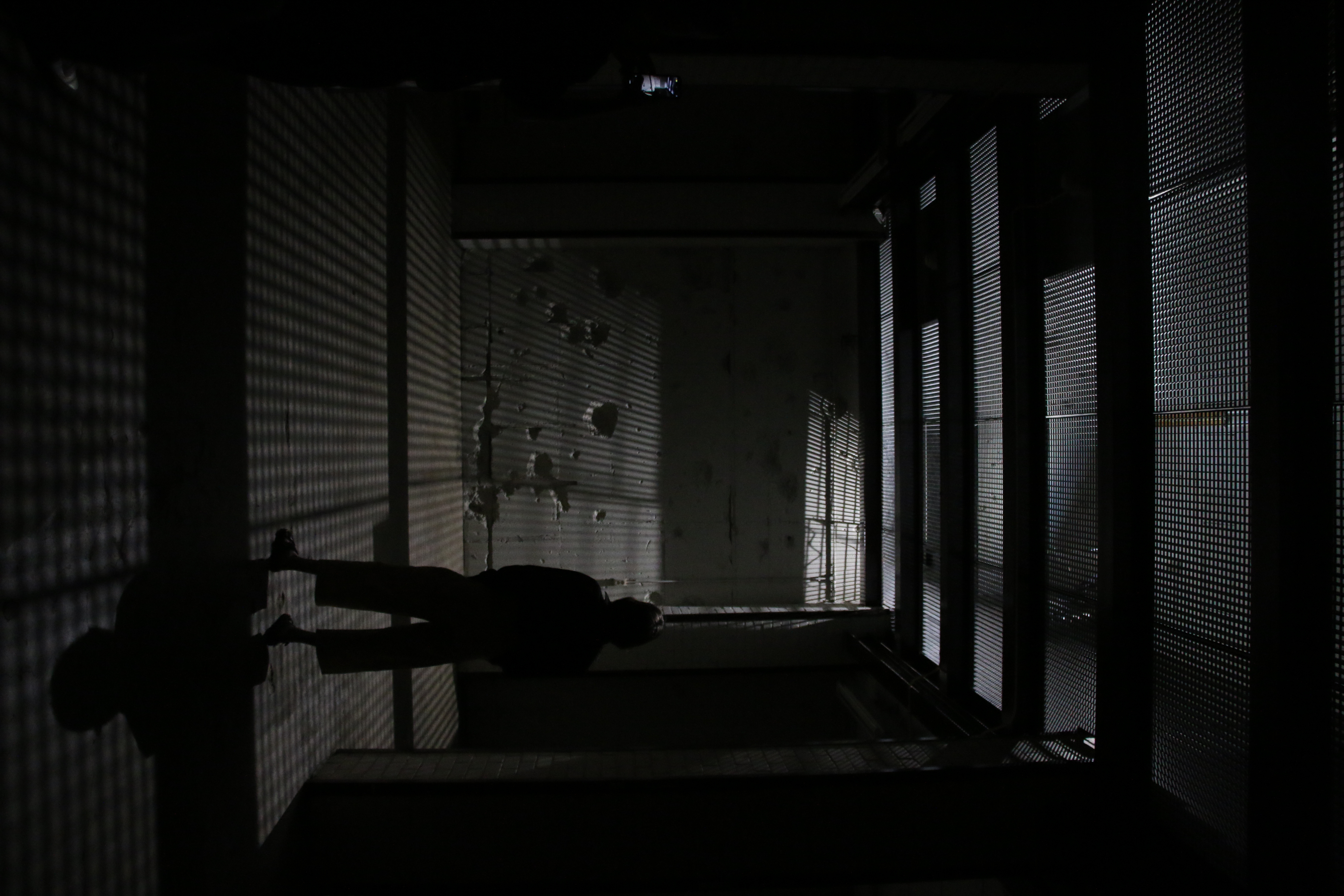 Silhouette in de Bunker