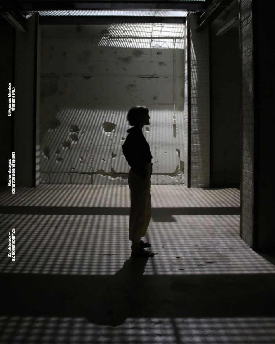 Silhouette in de Bunker